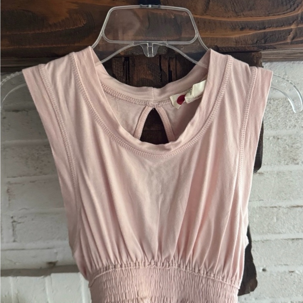 Free People Blush Pink Keyhole Tank Top